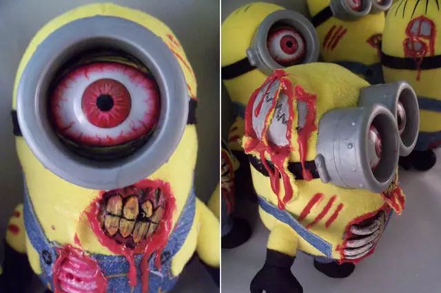 僵尸小黃人：從可愛變可怕的各種DIY手工娃娃