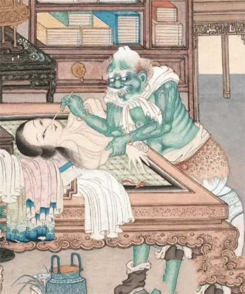 百年前的清朝女鬼圖，放大10倍看她在做什么？網(wǎng)友：越看越瘆人