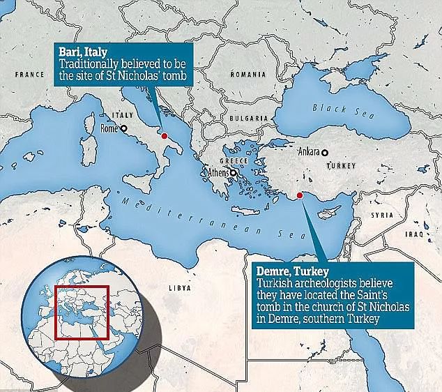 科學家發現圣誕老人的遺骨，經過“科學檢測”確定來自4世紀
